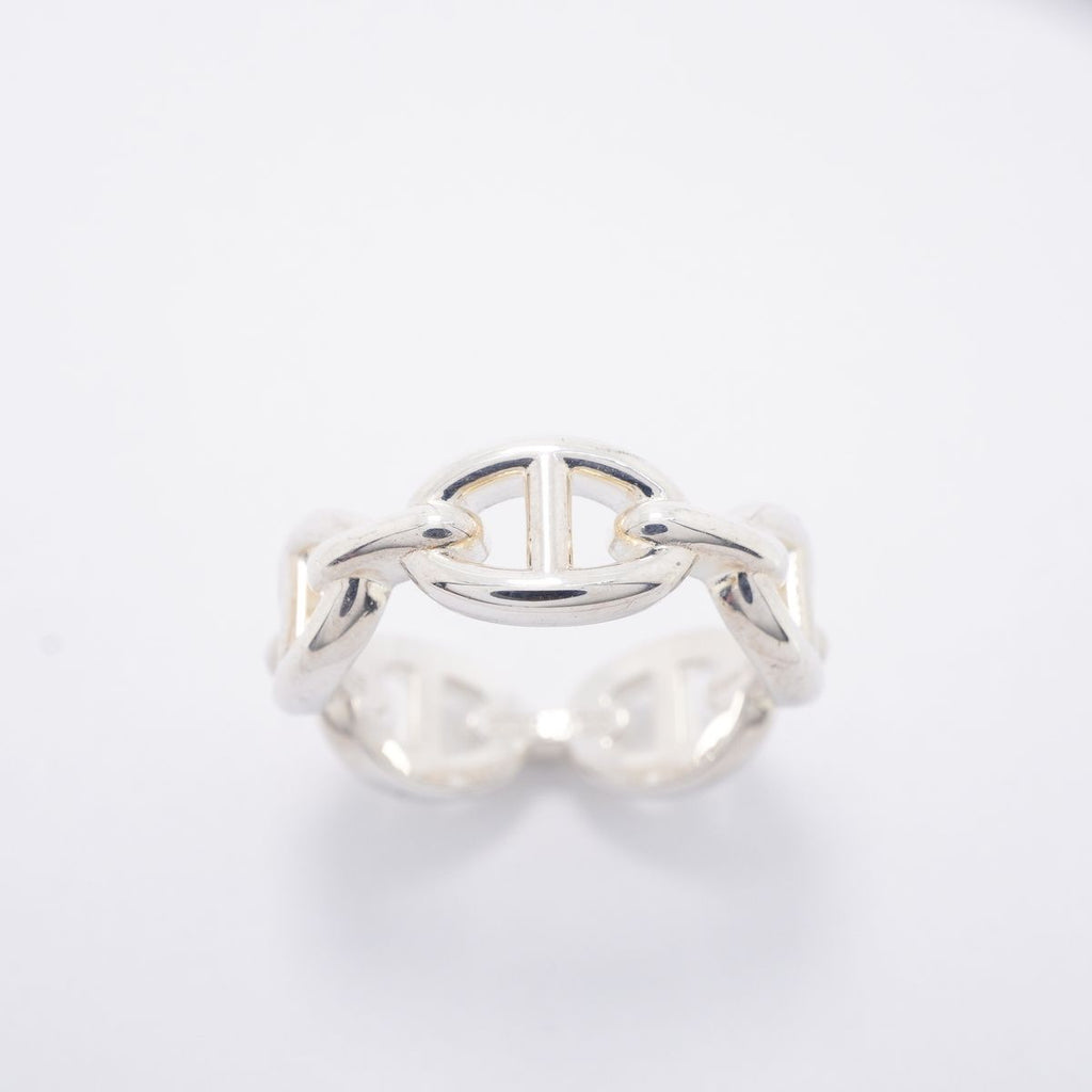 Hermes Ring Enchainee Chaine D'ancre 925 Sterling Silver — view 2