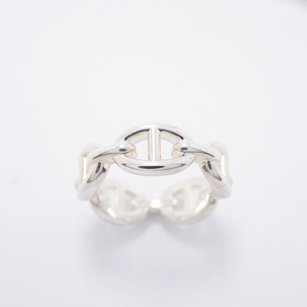 Hermes Ring Enchainee Chaine D'ancre 925 Sterling Silver — view 2