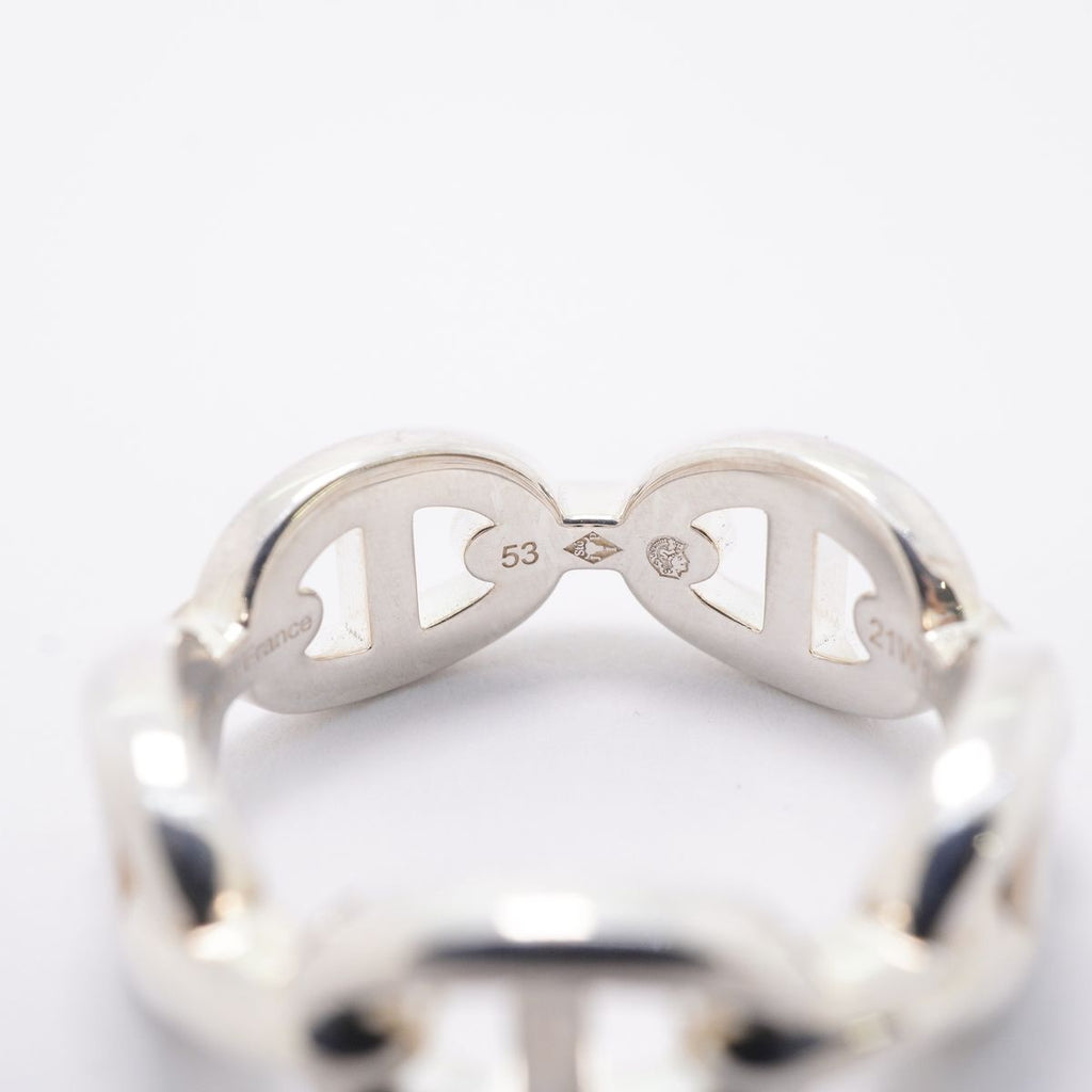 Hermes Ring Enchainee Chaine D'ancre 925 Sterling Silver — view 6