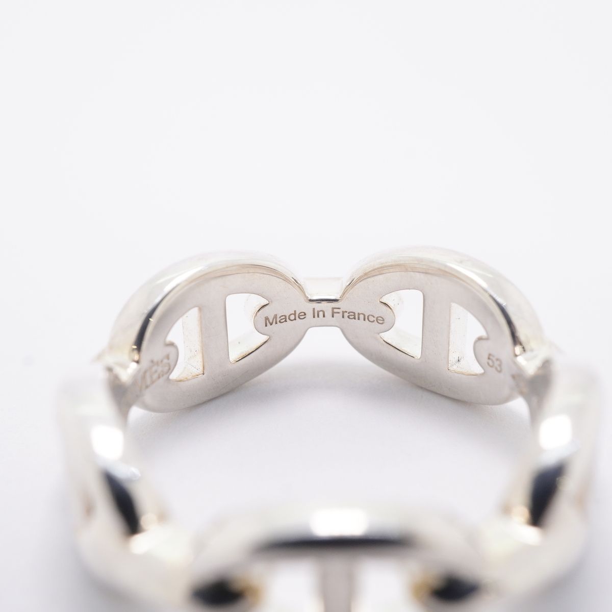 Hermes Ring Enchainee Chaine D'ancre 925 Sterling Silver — view 5
