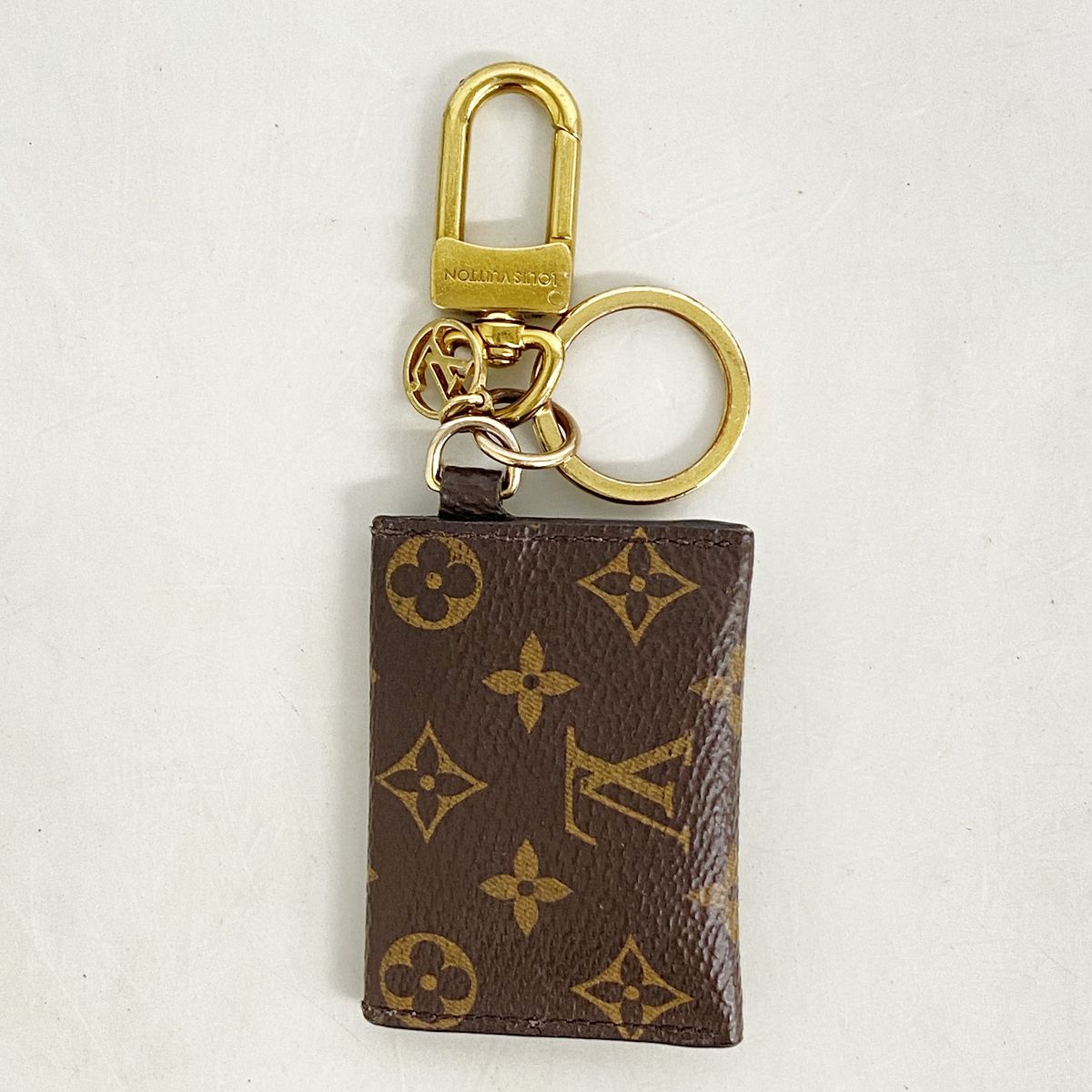 Louis Vuitton Key Holder Charm Monogram Porte Cles Kirigami Brown Keychain — view 6