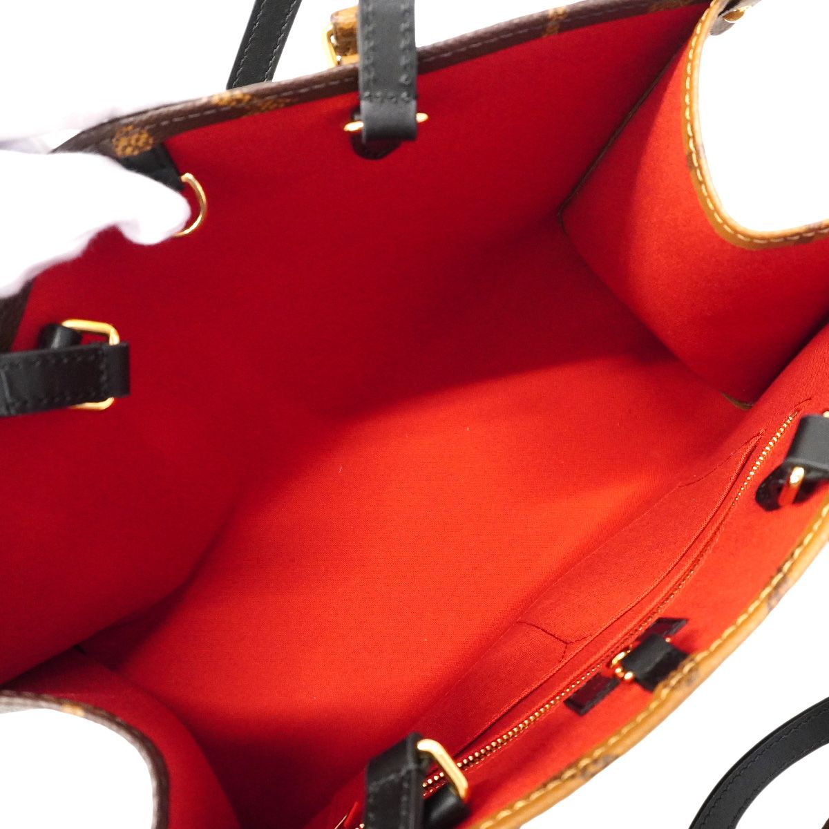 Louis Vuitton Tote Monogram Giant Reverse on the Go MM Brown — view 4