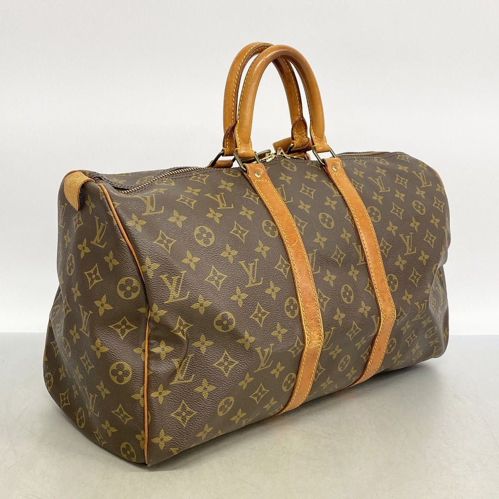 Louis Vuitton Boston Bag Monogram Keepall 45 Brown — view 2
