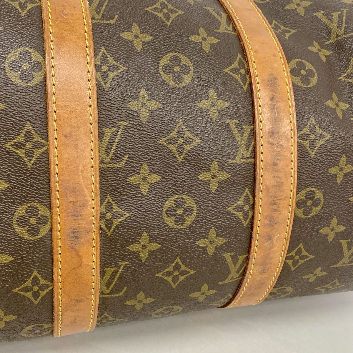 Louis Vuitton Boston Bag Monogram Keepall 45 Brown — view 8
