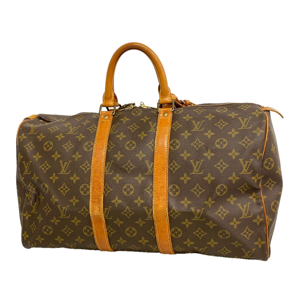 Louis Vuitton Boston Bag Monogram Keepall 45 Brown