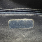 Chanel Handbag Quilted Patent Leather Navy Silver — view 5