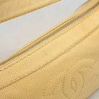 Chanel Handbag Caviar Leather Beige Gold — view 7
