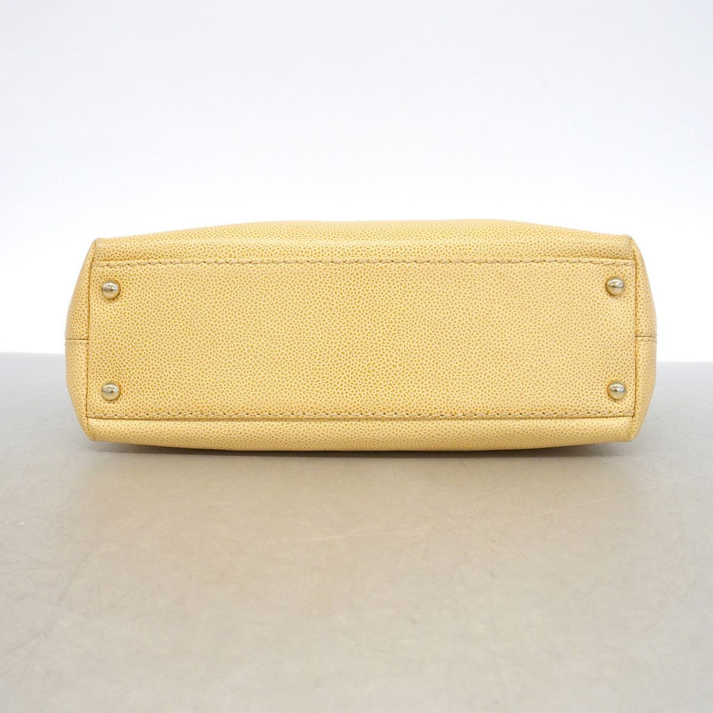 Chanel Handbag Caviar Leather Beige Gold — view 3