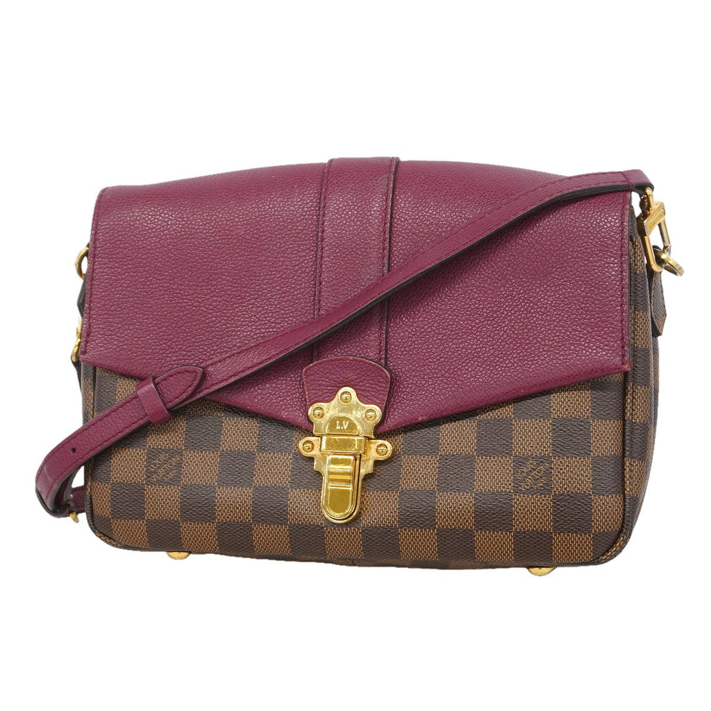 Louis Vuitton Shoulder Bag Damier Clapton Raisin Ebene