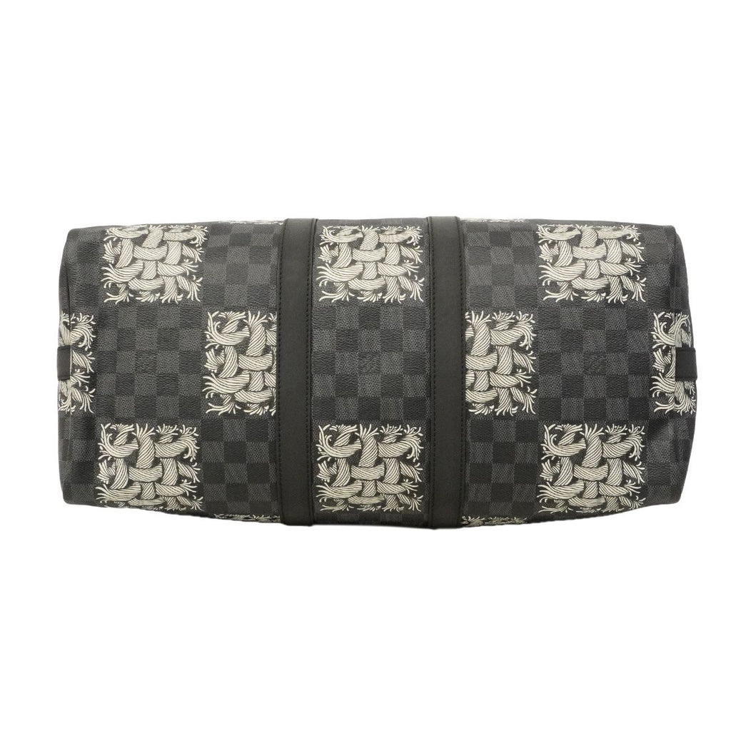 Louis Vuitton Boston Bag Damier Graphite Keepall Bandouliere 45 Christopher — view 3