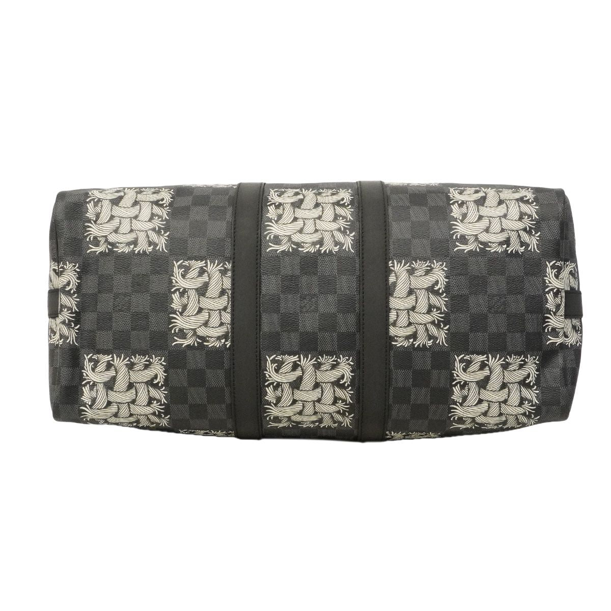 Louis Vuitton Boston Bag Damier Graphite Keepall Bandouliere 45 Christopher — view 3