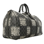 Louis Vuitton Boston Bag Damier Graphite Keepall Bandouliere 45 Christopher — view 2