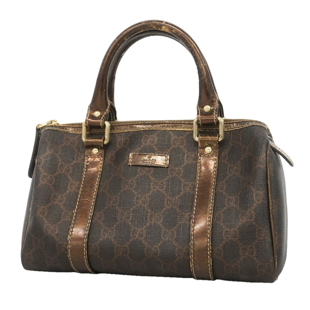 Gucci Handbag GG Supreme Brown Gold