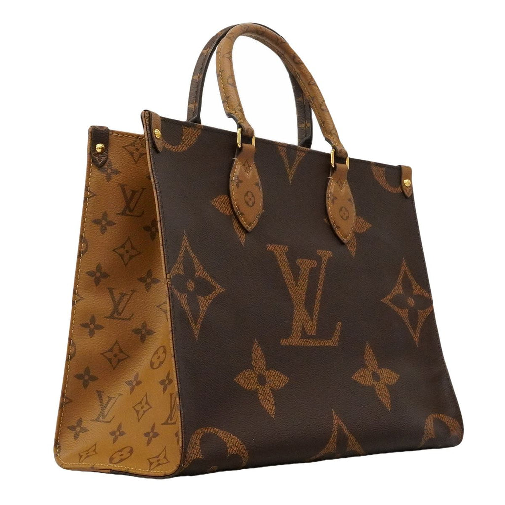 Louis Vuitton Tote Monogram Giant Reverse on the Go MM Brown 2-Way — view 2