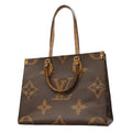 Louis Vuitton Tote Monogram Giant Reverse on the Go MM Brown 2-Way