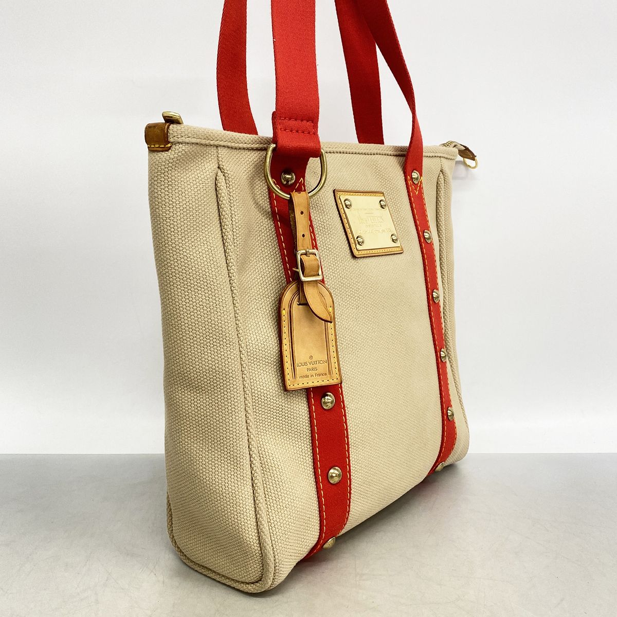Louis Vuitton Tote Antigua Cabas MM Beige — view 2