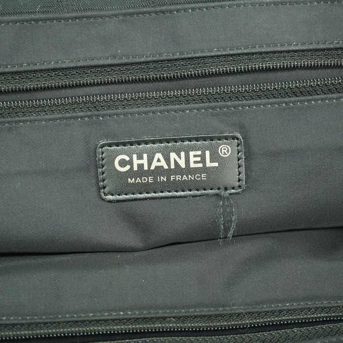 Chanel Tote New Travel Nylon Black Champagne Gold — view 5