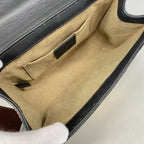 Gucci Shoulder Bag GG Supreme Black Brown Gold — view 4