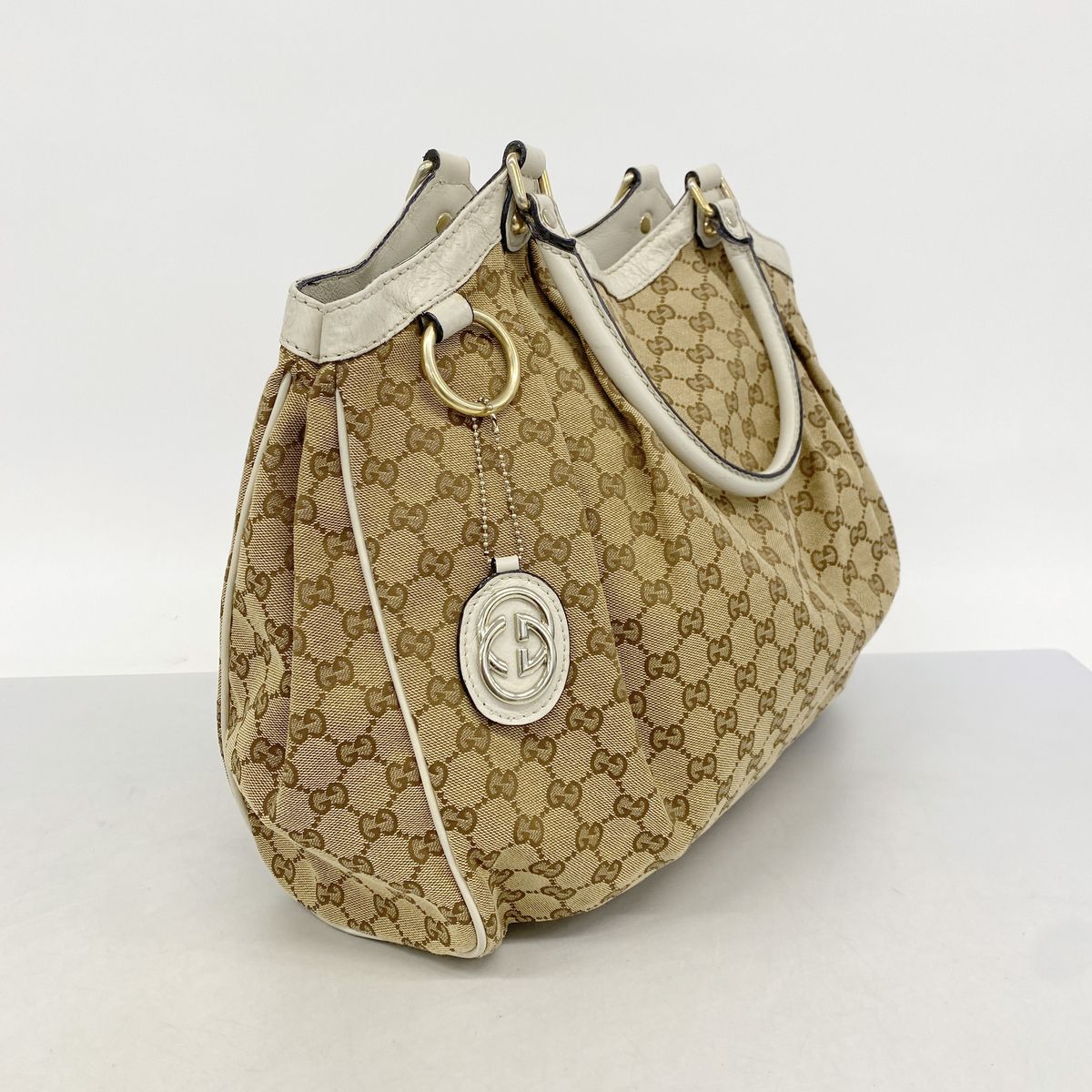 Gucci Tote GG Canvas Sukey Beige Gold — view 2