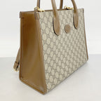 Gucci Tote GG Supreme Brown Gold 2-Way — view 2