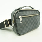 Louis Vuitton Belt Bag Damier Graphite Ambler Black Gray — view 2