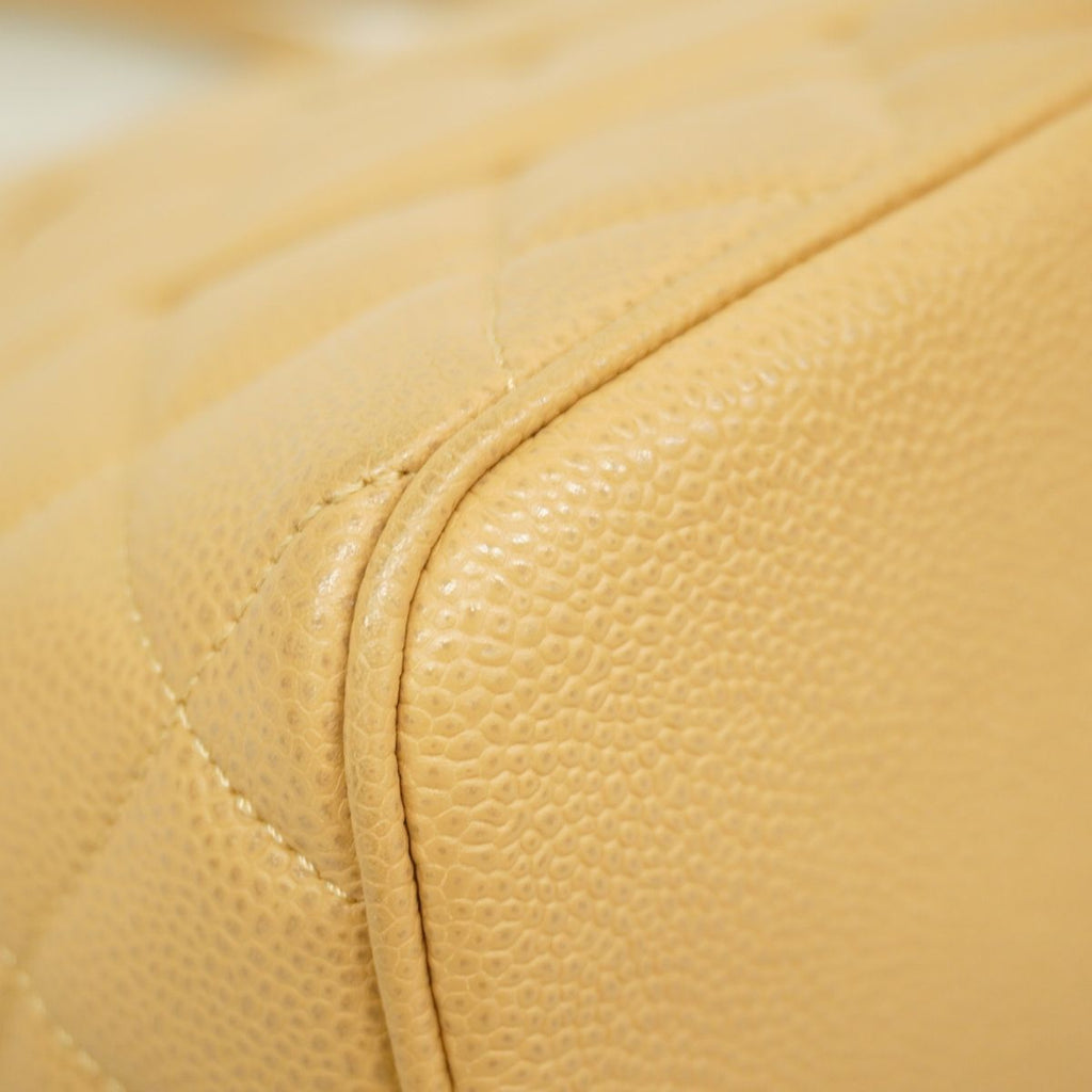 Chanel Tote Reissue Caviar Leather Beige Gold — view 7