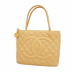 Chanel Tote Reissue Caviar Leather Beige Gold