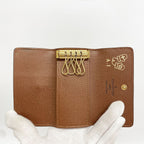 Louis Vuitton Key Case Monogram Multicles 4 Brown Key Holder Coin Purse — view 3