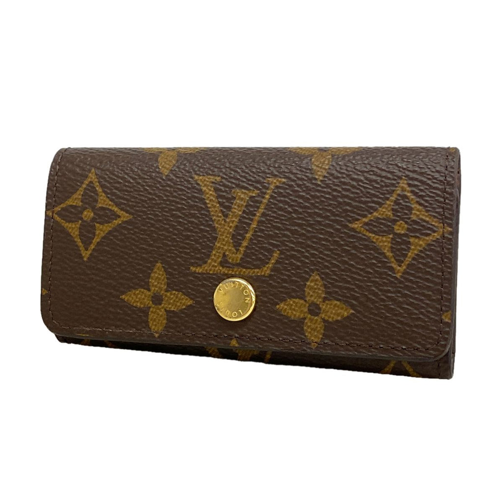 Louis Vuitton Key Case Monogram Multicles 4 Brown Key Holder Coin Purse