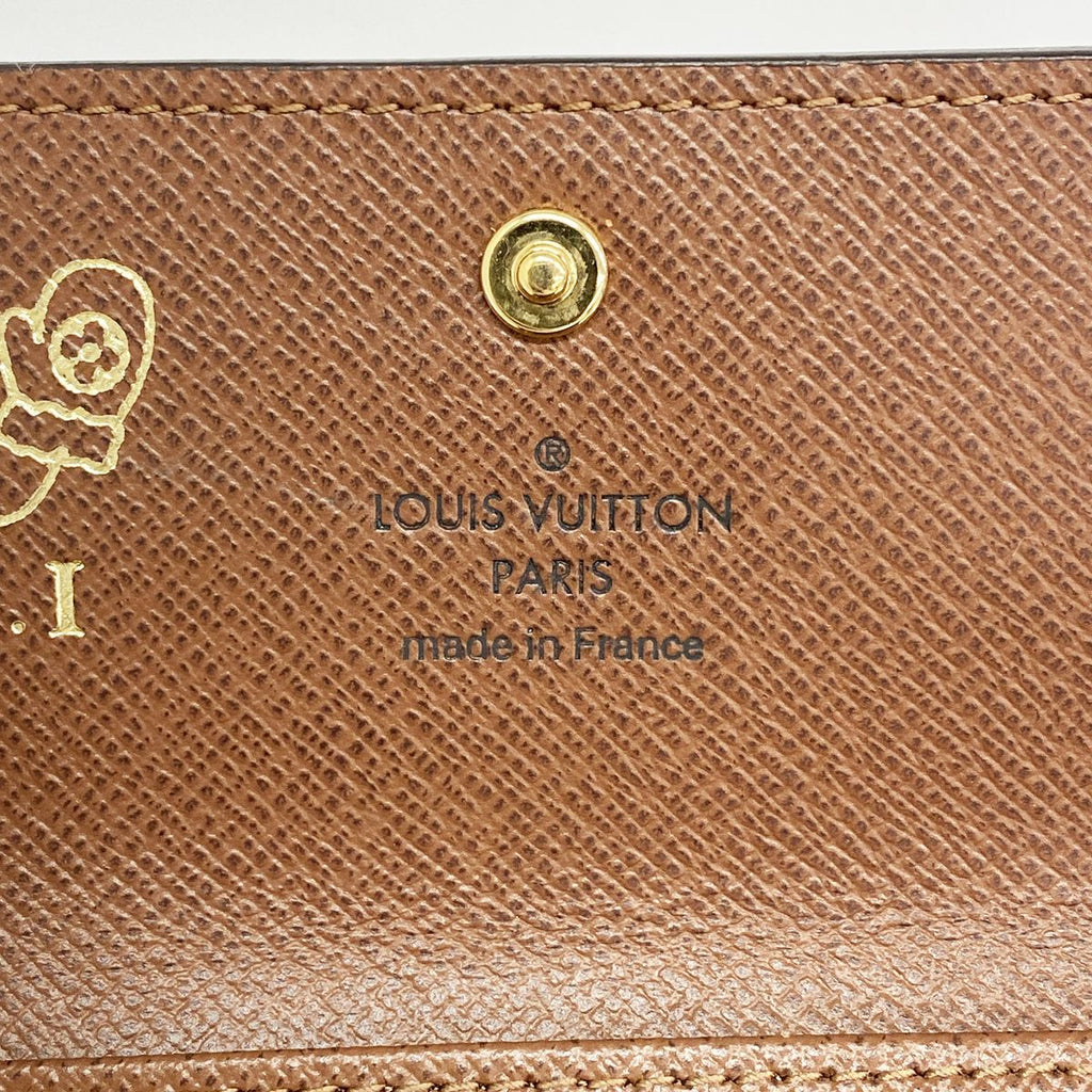 Louis Vuitton Key Case Monogram Multicles 4 Brown Key Holder Coin Purse — view 4