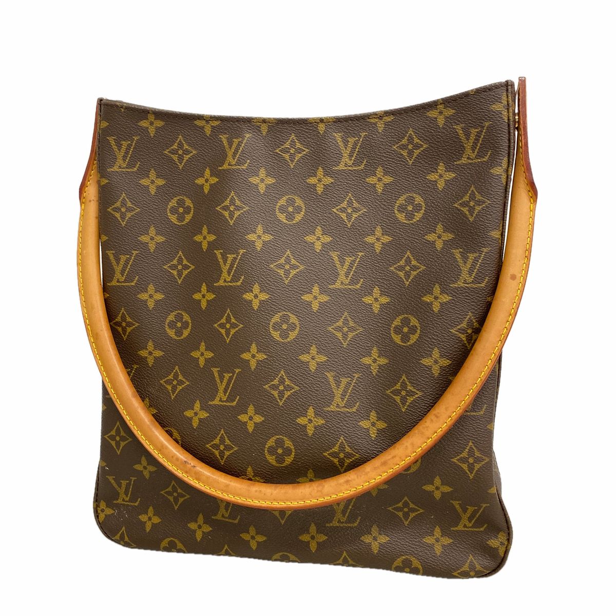 Louis Vuitton Shoulder Bag Monogram Looping GM Brown