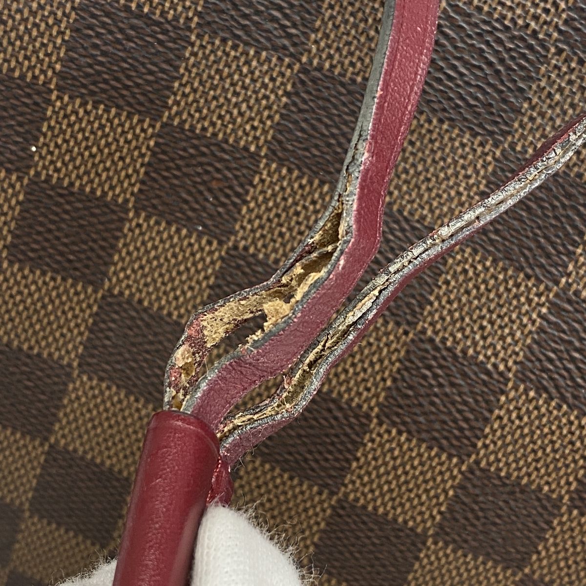 Louis Vuitton Shoulder Bag Damier Neo Noe Ebene Cherry Berry — view 6