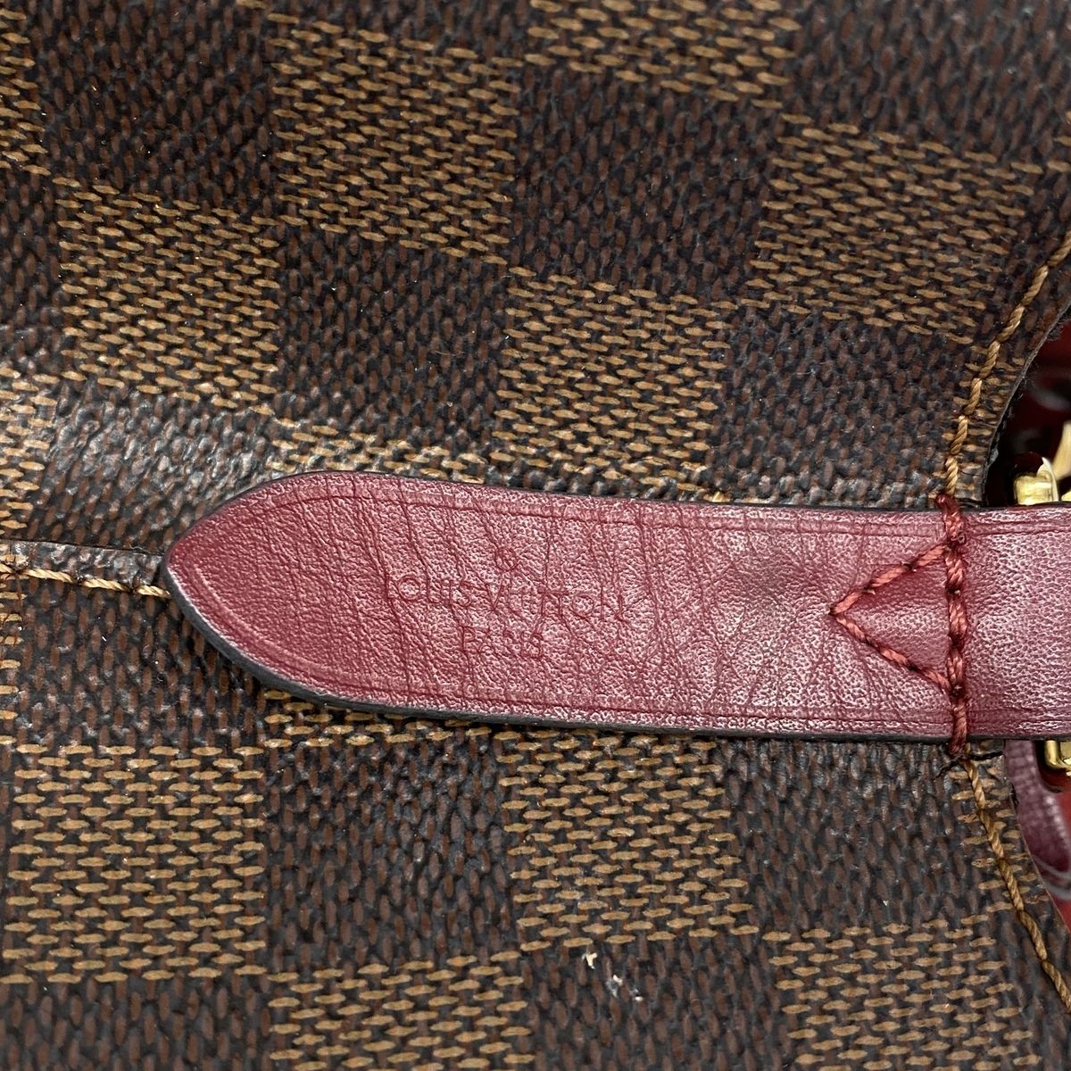 Louis Vuitton Shoulder Bag Damier Neo Noe Ebene Cherry Berry — view 5
