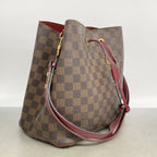 Louis Vuitton Shoulder Bag Damier Neo Noe Ebene Cherry Berry — view 2