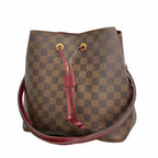 Louis Vuitton Shoulder Bag Damier Neo Noe Ebene Cherry Berry