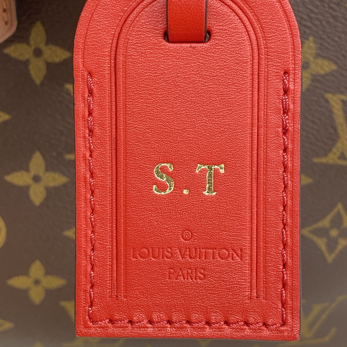 Louis Vuitton Handbag Monogram Mille Feuille Brown Red Noir 2-Way Bag — view 6