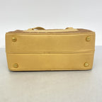 Chanel Handbag Choco Bar Canvas Beige Brown Gold — view 3