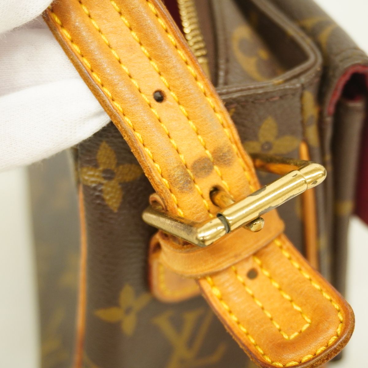 Louis Vuitton Shoulder Bag Monogram Viva-Cite MM Brown — view 8