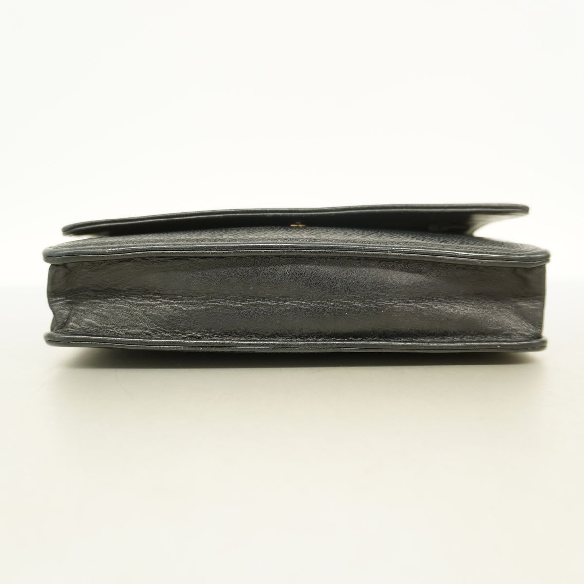 Chanel Wallet on Chain Caviar Leather Black Silver Shoulder Bag — view 3