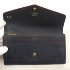 Louis Vuitton Wallet Monogram Empreinte Portefeuille Sarah Marine Rouge — view 8
