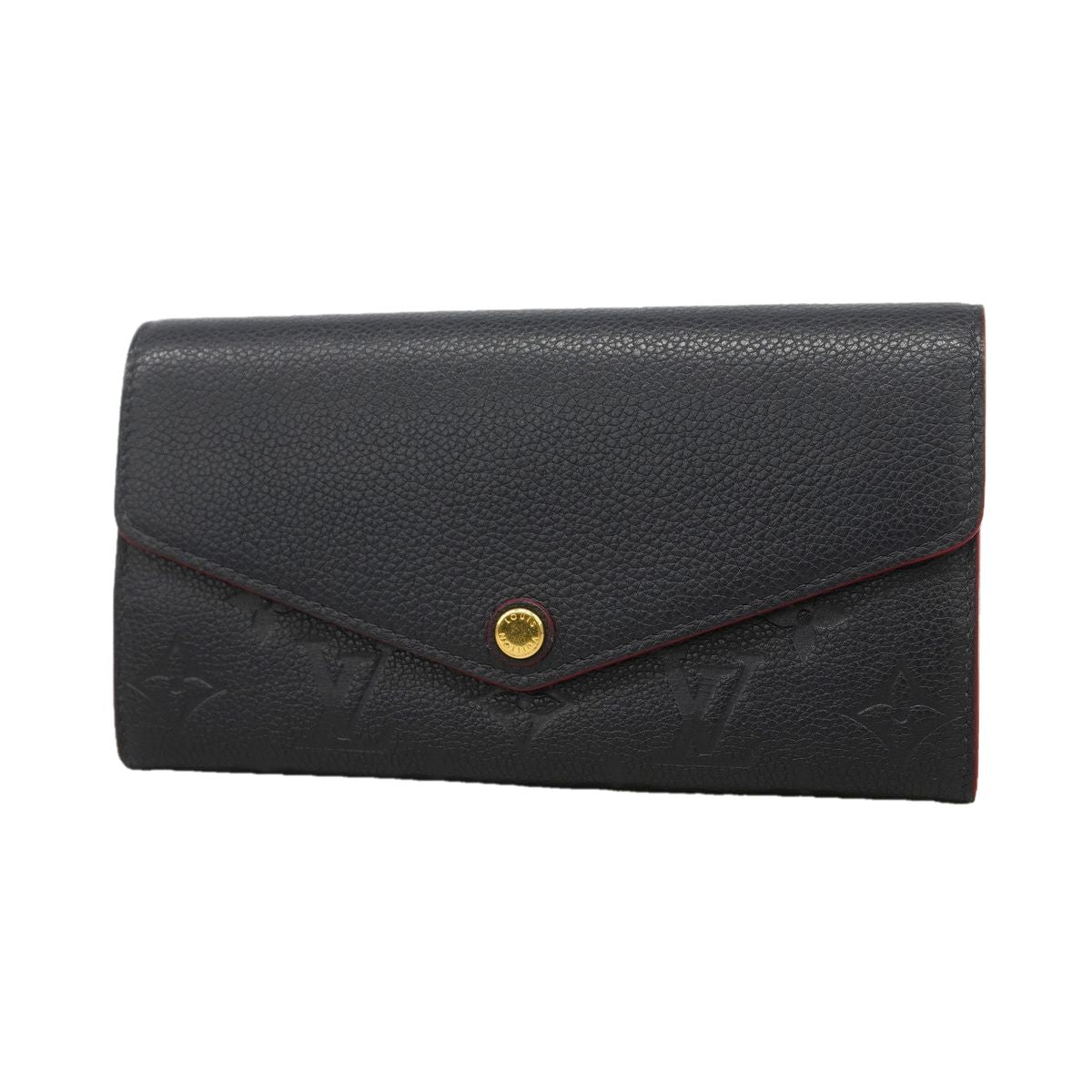 Louis Vuitton Wallet Monogram Empreinte Portefeuille Sarah Marine Rouge