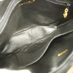 Chanel Shoulder Bag Quilted Caviar Leather Black Gold — view 4
