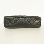 Chanel Shoulder Bag Quilted Caviar Leather Black Gold — view 3