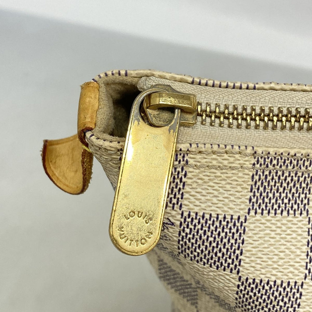 Louis Vuitton Handbag Damier Azur Saleya PM White — view 7