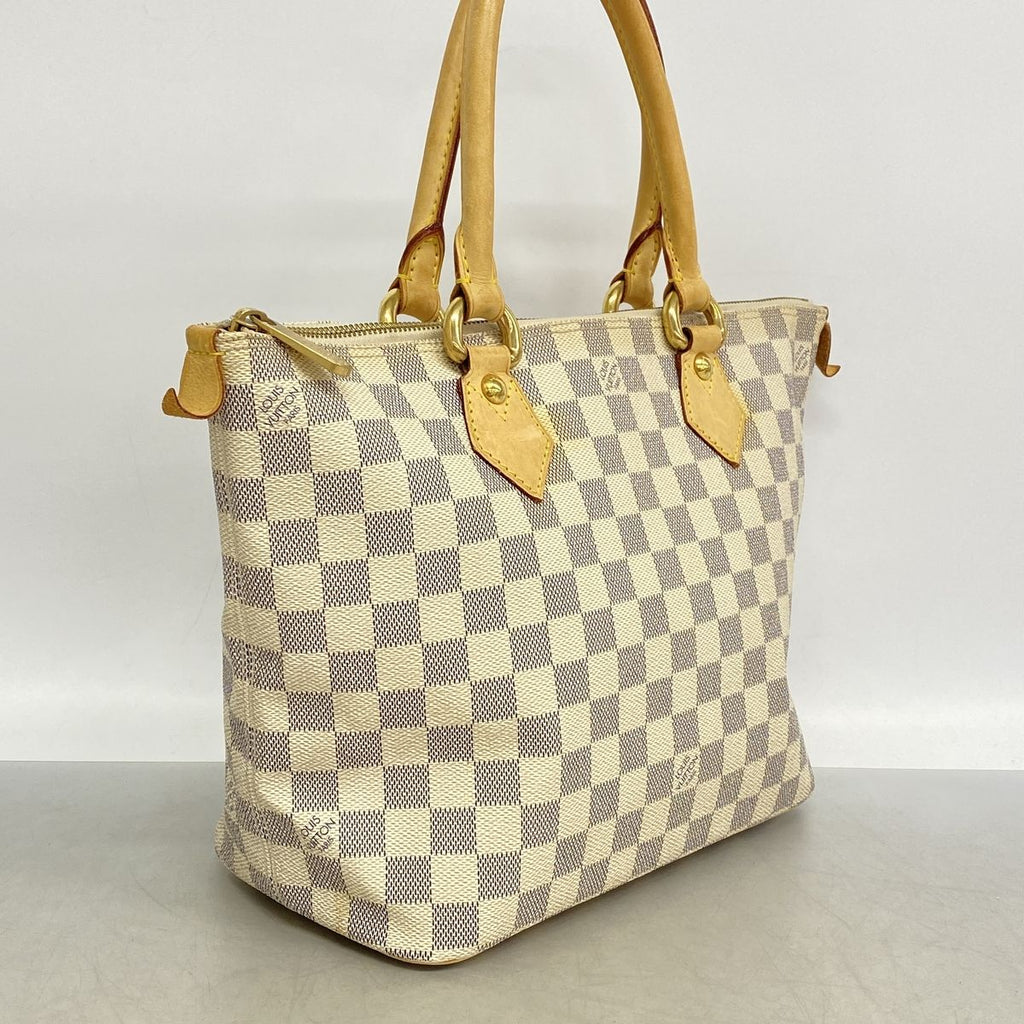 Louis Vuitton Handbag Damier Azur Saleya PM White — view 2