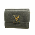 Louis Vuitton Trifold Wallet Taurillon Portefeuille Capucines XS Noir