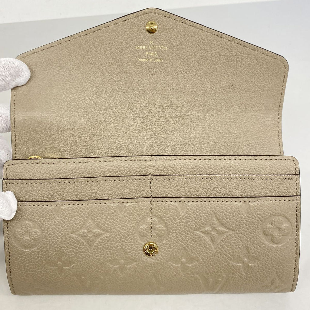 Louis Vuitton Wallet Monogram Empreinte Portefeuille Sarah Tourterelle — view 8