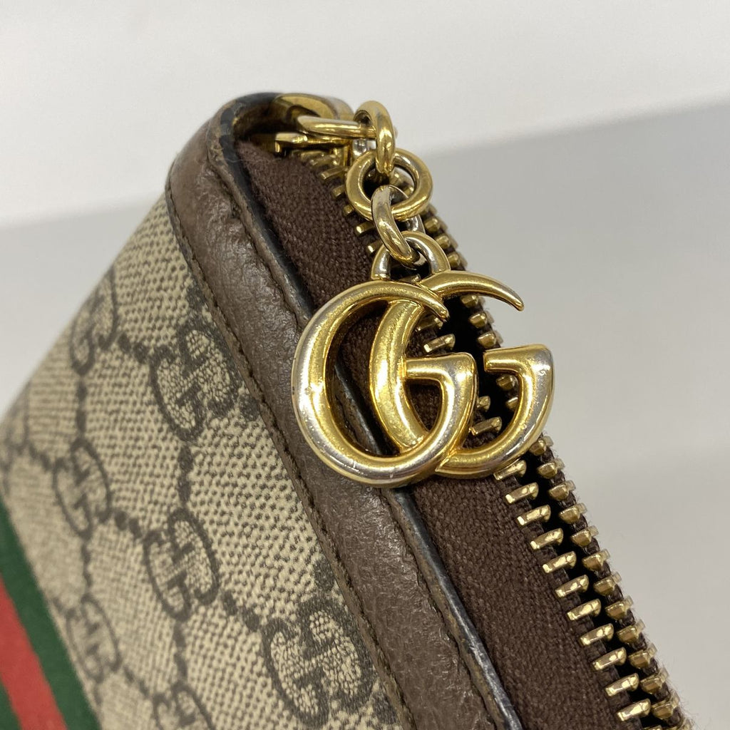 Gucci Wallet Ophidia Brown Gold — view 8