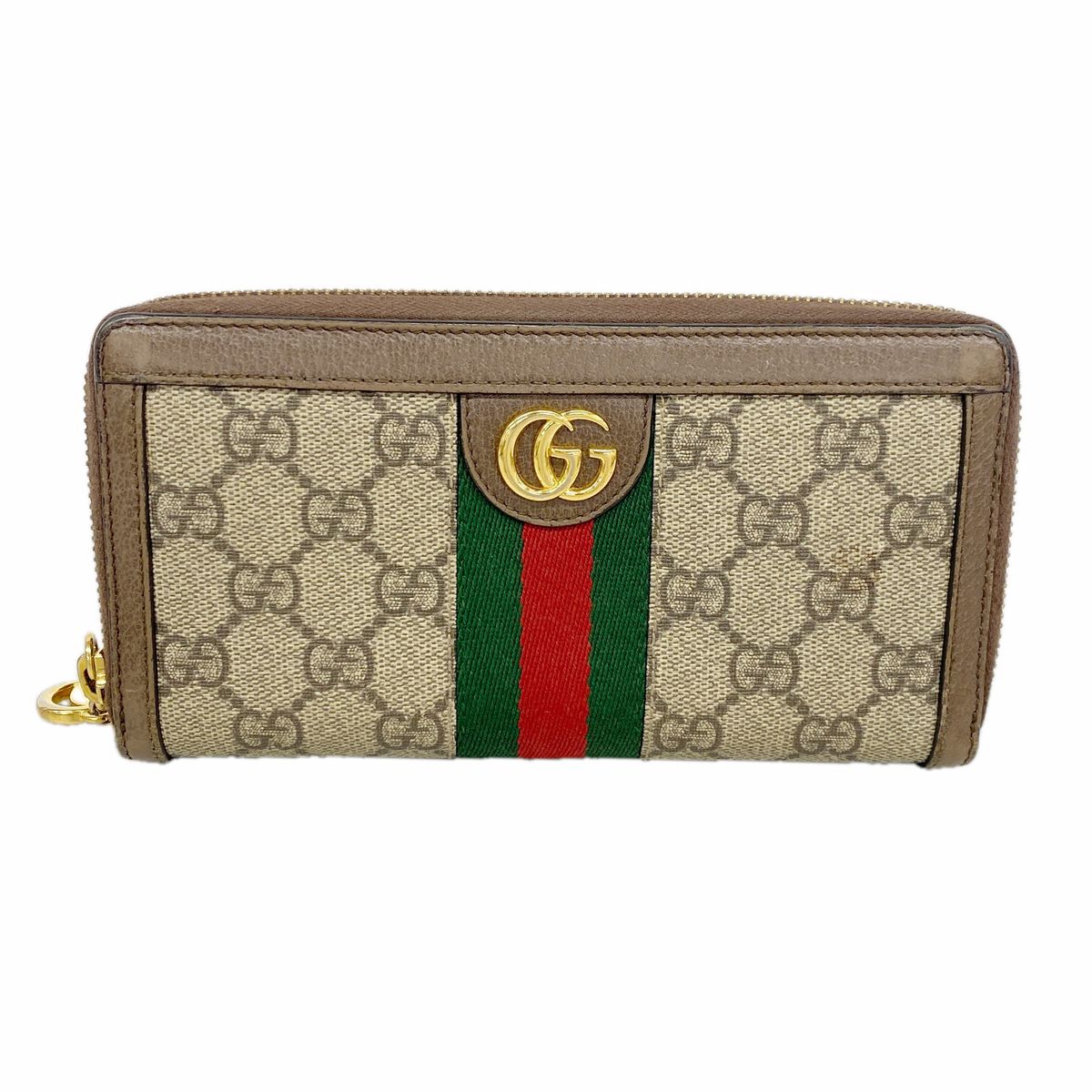 Gucci Wallet Ophidia Brown Gold