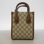Gucci Handbag GG Supreme Interlocking G Brown Gold 2-Way Bag — view 8